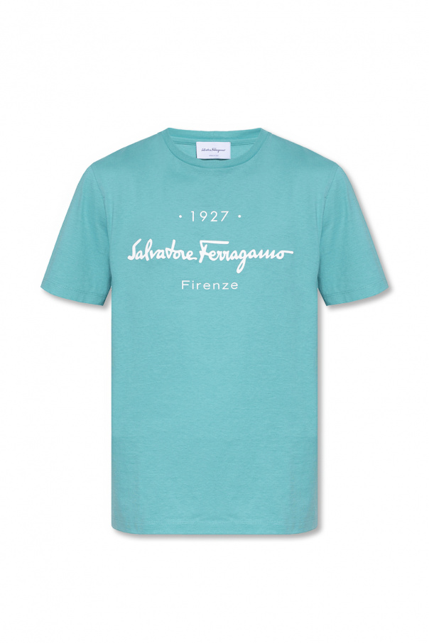 SALVATORE FERRAGAMO ロコフリントクルネックTシャツ 【関税込】 Short sleeved t-shirt with graphic logo - Men | Ferragamo